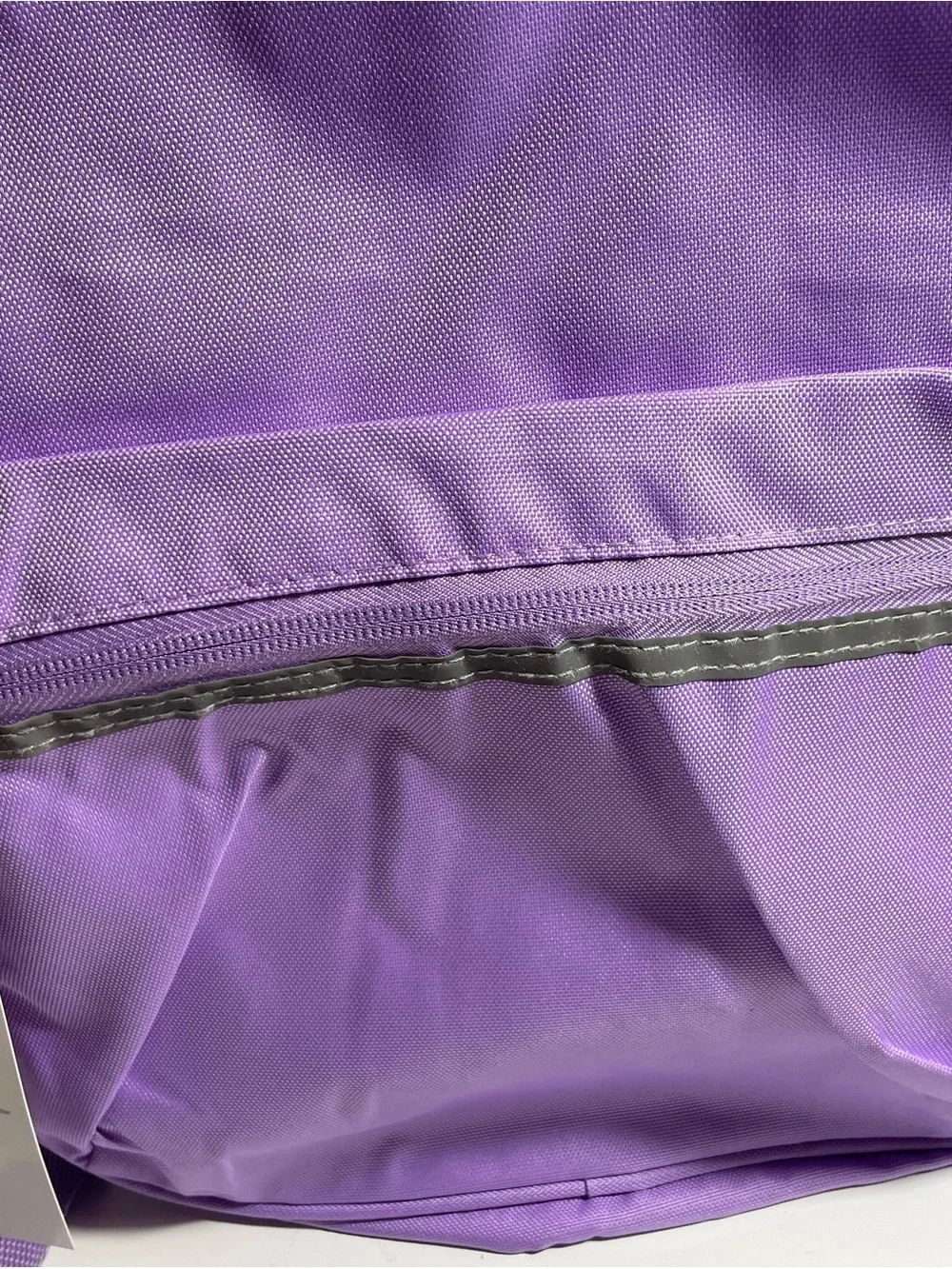 Purple Backpack with Front Zip Pocket Fits 15